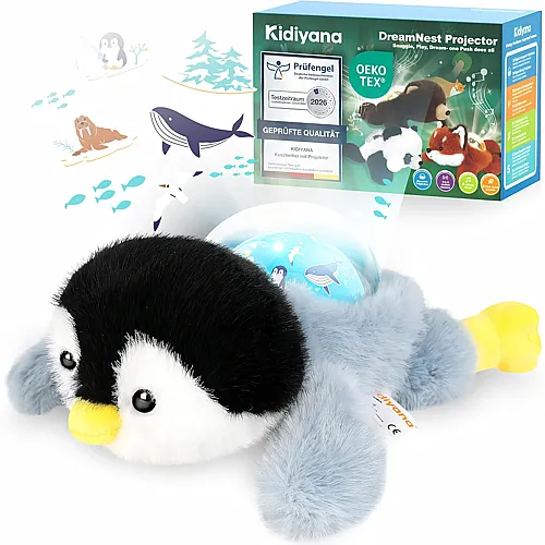 Kidiyana 3in1 Baby Einschlafhilfe Pinguin - 26 cm