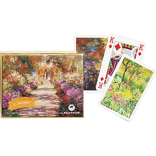 Piatnik Spiele Designkarten Bridge, Monet Giverny