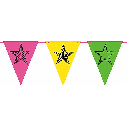 Folat Neon-Party-Wimpelkette