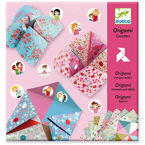 Djeco Kreativ Origami Himmel und Hlle Spiel - Blumen
