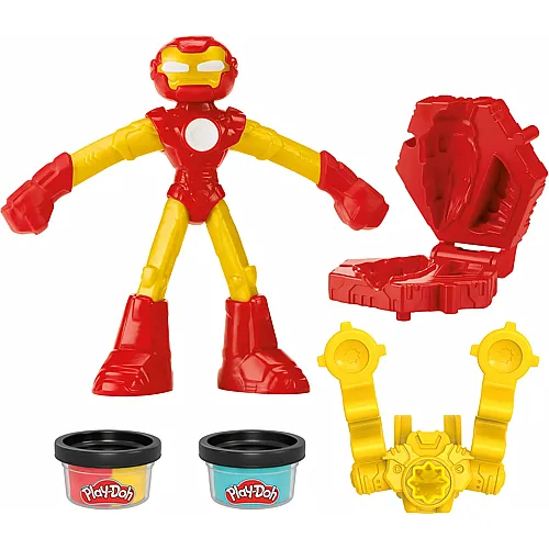 Iron Man Knet-Starter mit biegsamer Action-Figur