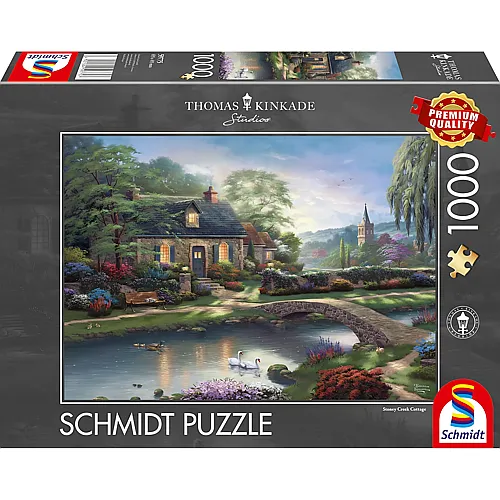 Schmidt Puzzle Thomas Kinkade Stoney Creek Cottage - 1000 Teile