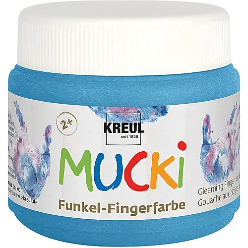 Fingerfarbe Blau Metallic - 150 ml