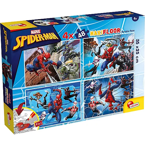4in1 Spiderman zum Ausmalen 48Teile