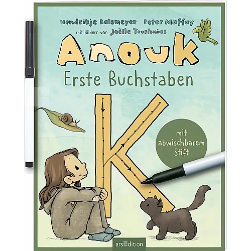 Anouk  Erste Buchstaben: Mit abwischbarem Stift