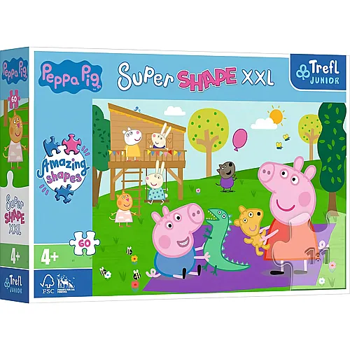 Trefl Puzzle Peppa Pig - Junior Super Shape XXL - 60 Teile