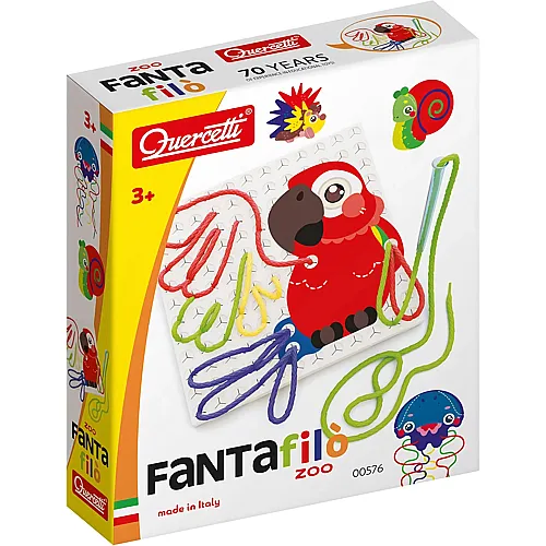 Quercetti Fanta Filo Zoo - 14 Teile