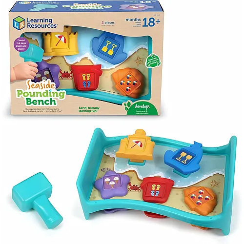 Learning Resources Strand-Pochtisch, Feinmotorik-Spielzeug ab 18 Monaten, Montessori Lernspiel