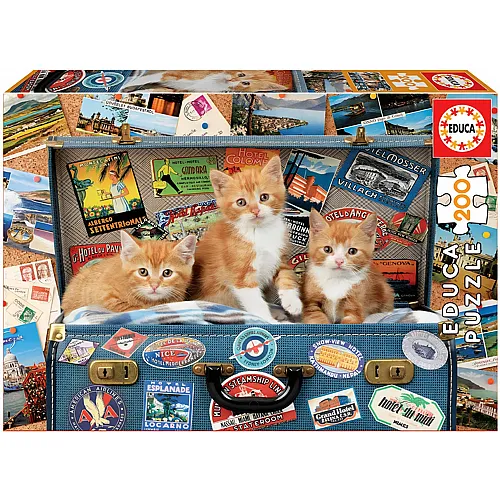 Wenn Katzen reisen - 200 Teile