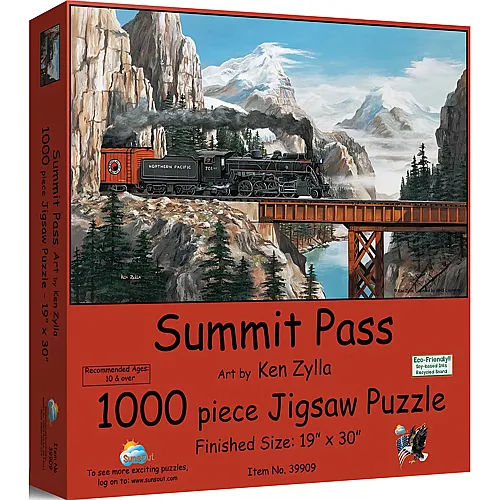 SunsOut Puzzle Ken Zylla Summit Pass - 1000 Teile