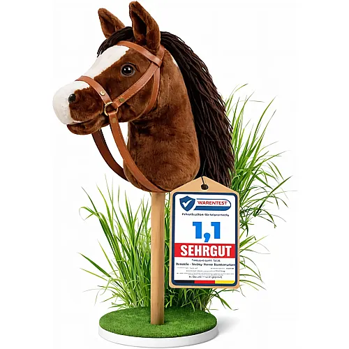 Tournament-Ready Hobby Horse Brown