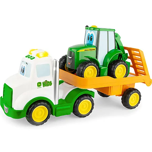 Tomy Johnny Tractor John Deere Transporter Set