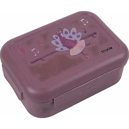 Trixie Lunchbox mit Klickverschluss Ballerina Pfau