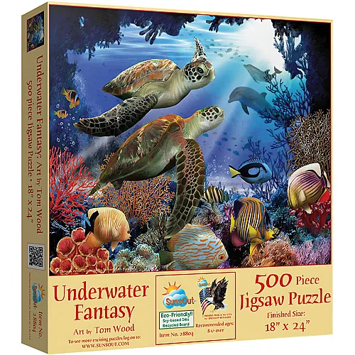 SunsOut Puzzle Tom Wood Underwater Fantasy - 500 Teile