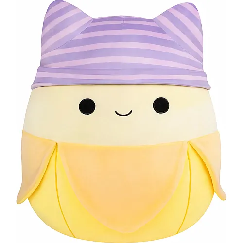 Squishmallows Pl�sch Junie die gelbe Banane mit lila Streifenm�tze (40cm)