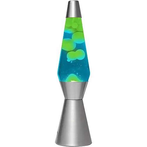 i-total Fl�ssige Lavalampe 40 CM (Blau Grune Silber Spaceship)