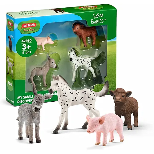Schleich Farm World Bauernhof Babys - 4 Teile