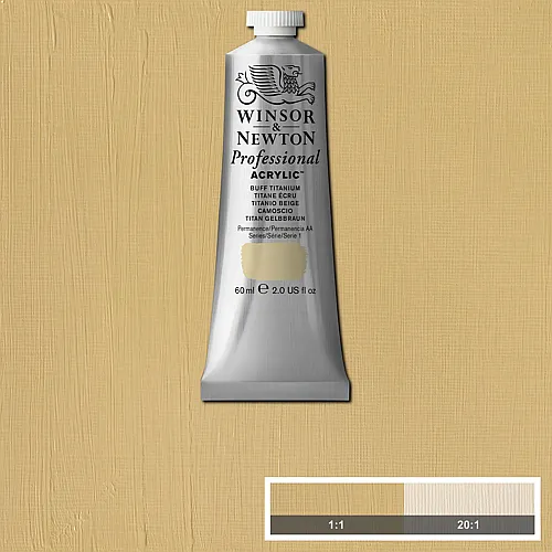 Winsor & Newton W&n Prof. Acrylfarbe 60ml Tube Titan Gelbbraun