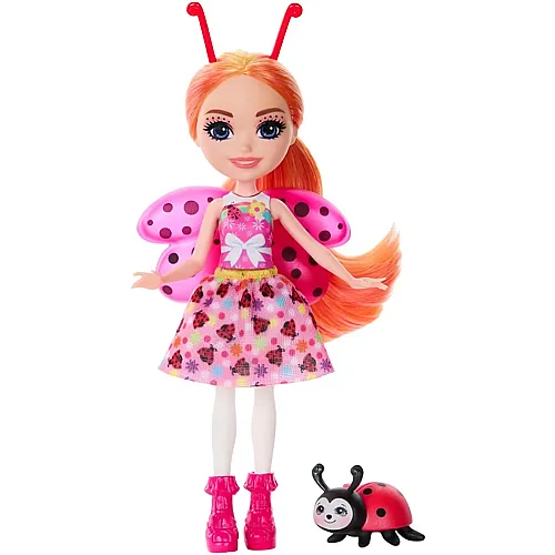 Enchantimals Ladybug & Waft, Puppe 15 cm, Tierfreund, Zubehr, ab 4 Jahren