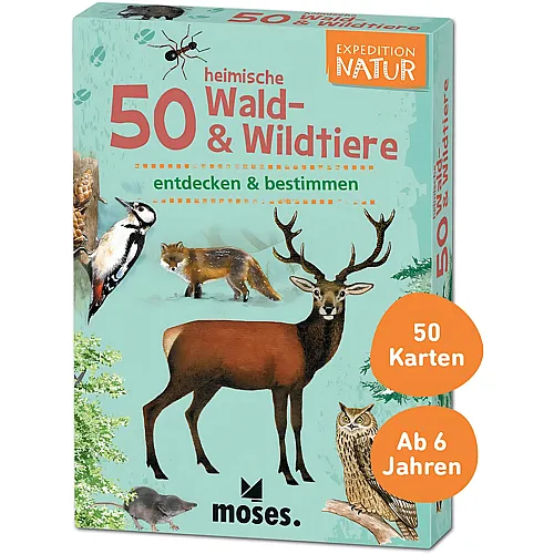 Moses 50 heimische Wald und Wildtiere