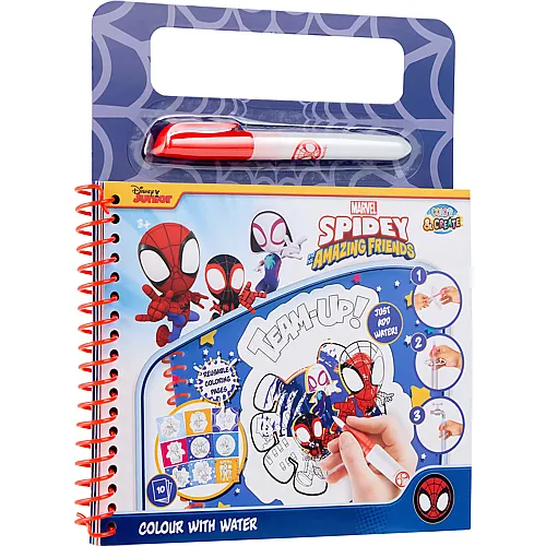 Canenco Wasser-Malbuch Spiderman
