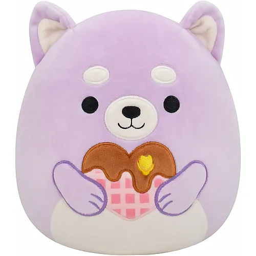 Squishmallows Pl�sch Hoyt der Shiba Inu mit Herzwaffel (19cm)