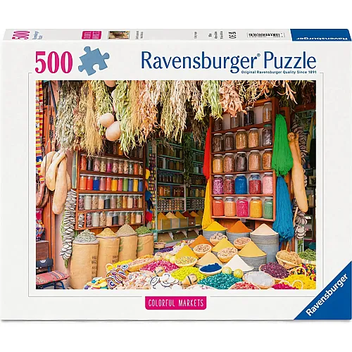 Ravensburger Puzzle Colorful Markets - Spices of Morocco (500Teile)