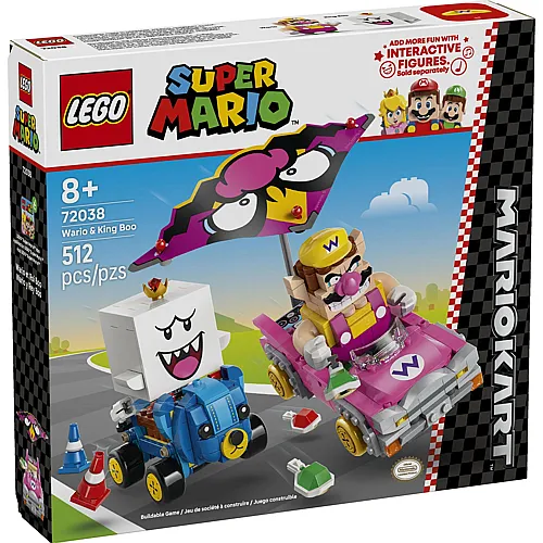 LEGO Super Mario Mario Kart � Wario & K�nig Buu Huu 72038