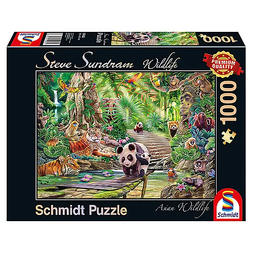 Schmidt Spiele Steve Sundram Asiatische Tierwelt (1000Teile)
