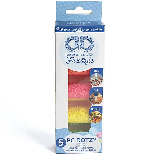 Diamond Dotz Diamond Painting 5 Neonfarben