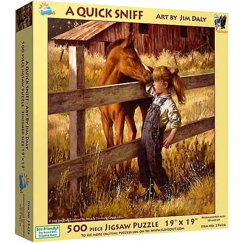SunsOut Puzzle Jim Daly A Quick Sniff - 500 Teile