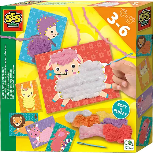 Flauschige Tiere sticken