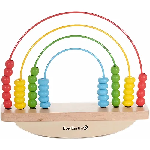 EverEarth Regenbogen Balancierspiel aus nachhaltigem Holz - Kreatives Stapelspielzeug zur F�rderung von Geschicklichkeit und