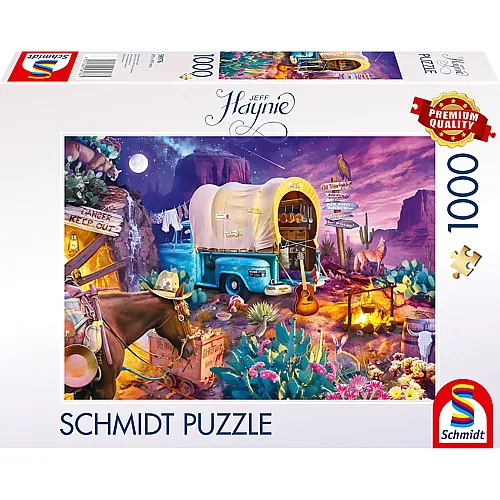 Romantisches Wildwest-Camping - 1000 Teile