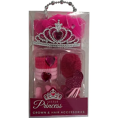 Johntoy Prinzessinnen Haarschmuck ass. rosa und pink inkl. Krone