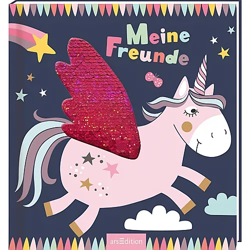 Meine Freunde  Einhorn mit Wendepailletten