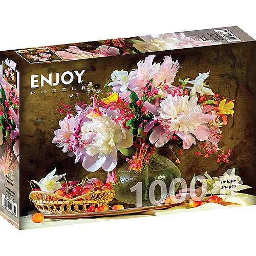 Enjoy Puzzle Pfingstrosen Sch�nheit - 1000 Teile