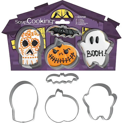 ScrapCooking Keksausstecher Halloween - 4 Teile