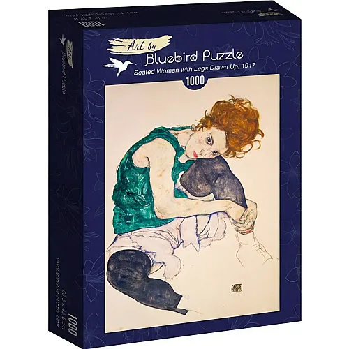 Bluebird Puzzle Egon Schiele Seated Woman with Legs Drawn Up, 1917 - 1000 Teile
