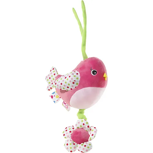 Heunec Musikspieluhr Vogel Pink - 20 cm