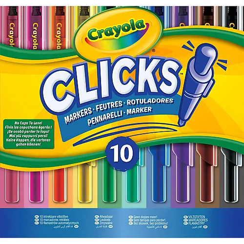 Crayola 10 Filzstifte Clicks