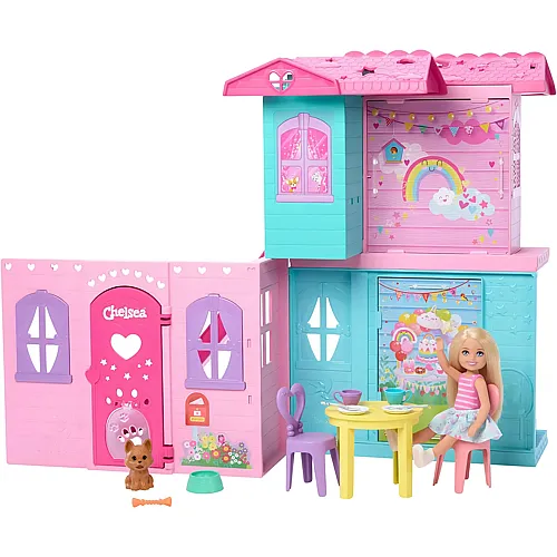 Pop-up-Puppenhaus mit Puppe