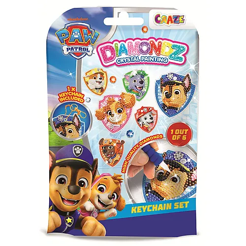 Craze Diamondz Keychain Set Paw Patrol