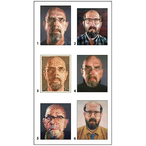 Pomegranate Chuck Close Block Puzzle - 12 Teile
