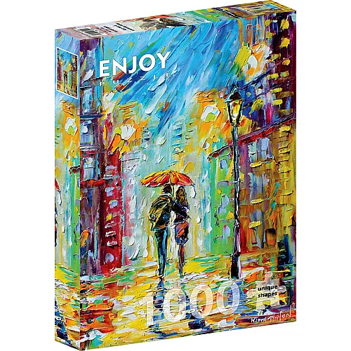 Enjoy Puzzle Rainy Romance in the City - 1000 Teile