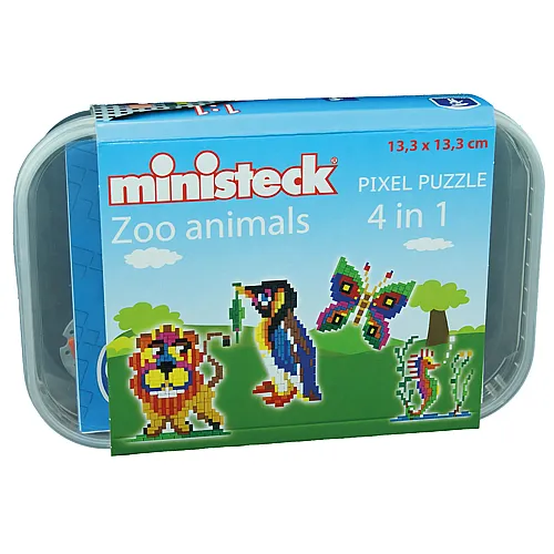Feuchtmann Puzzle Ministeck Tiere 4in1 (500Teile)