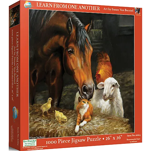 SunsOut Puzzle Susan von Borstel Voneinander lernen - 1000 Teile