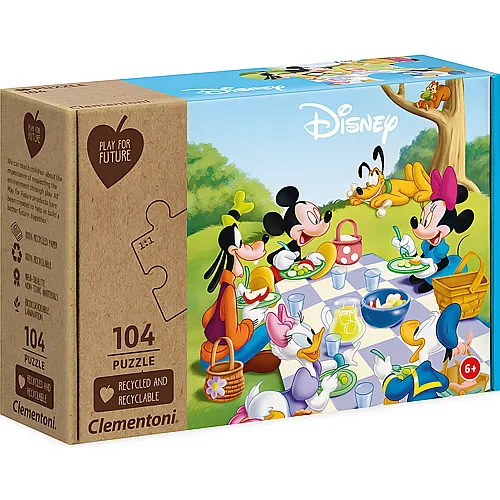 Clementoni Puzzle Play for Future Mickey Mouse (104Teile)