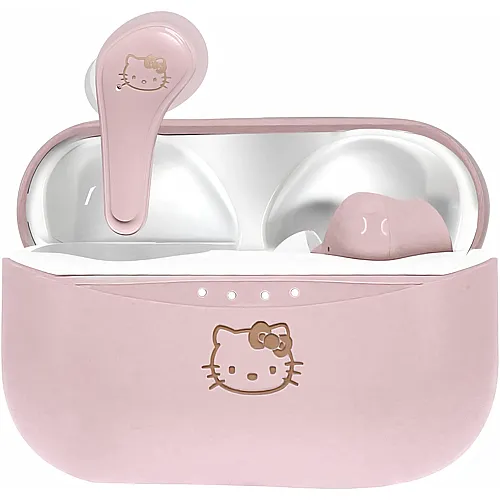OTL Technologies Hello Kitty Wireless Bluetooth V5.0 Kopfh�rer f�r Kinder, mit Ladegeh�use Rosa