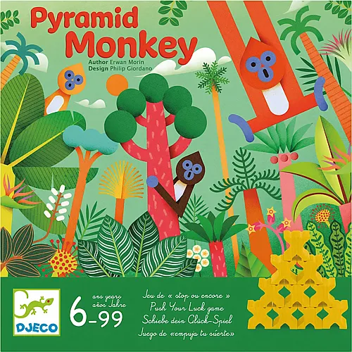 Djeco Spiele Pyramid Monkey